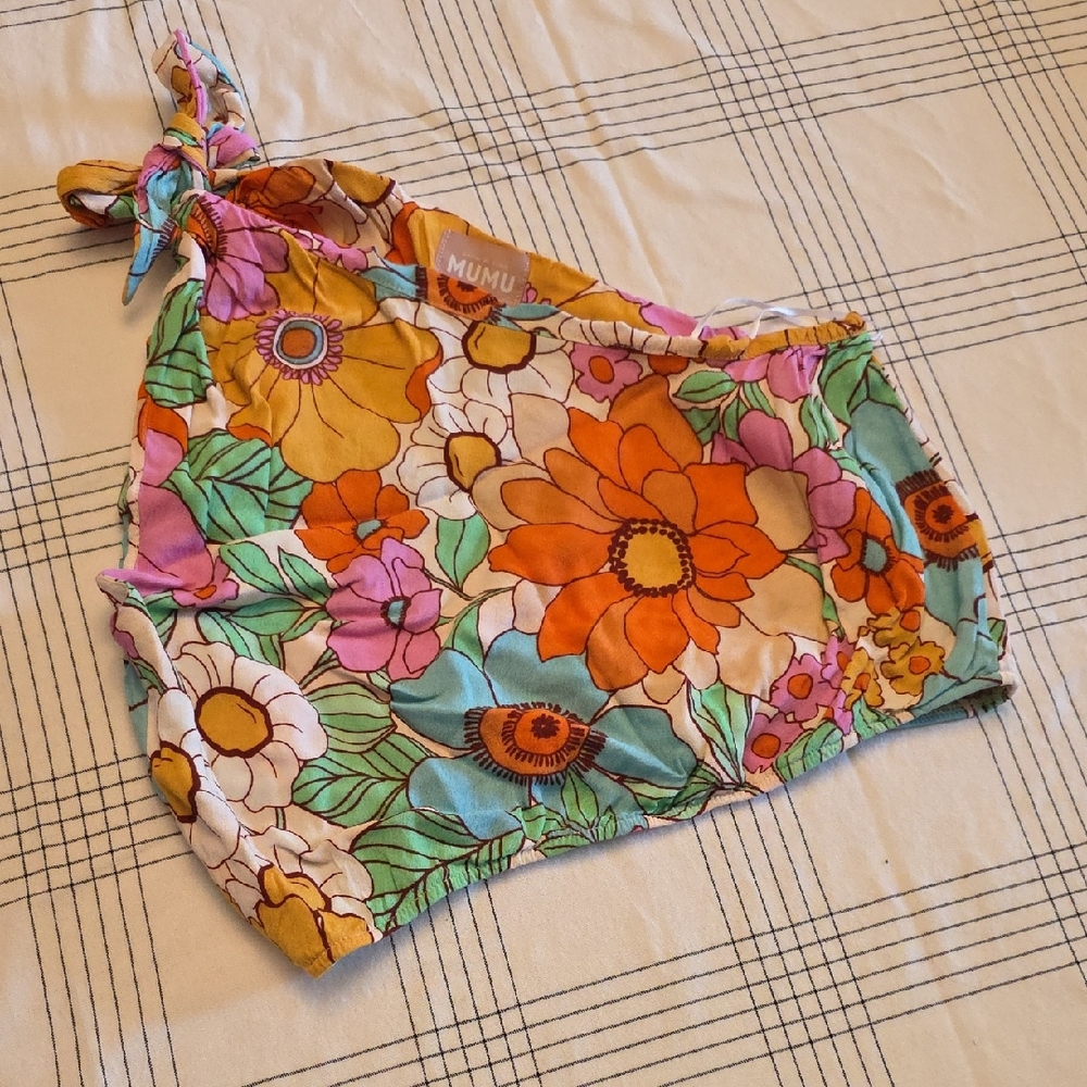 Show Me Your MuMu Floral Crop Top - Multicolor
